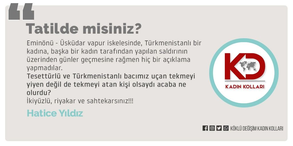 TATİLDE MİSİNİZ?