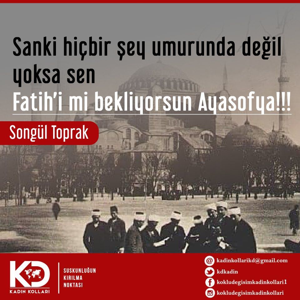 Sanki hiç bir şey umrunda değil yoksa sen Fatih'i mi bekliyorsun Ayasofya!!!