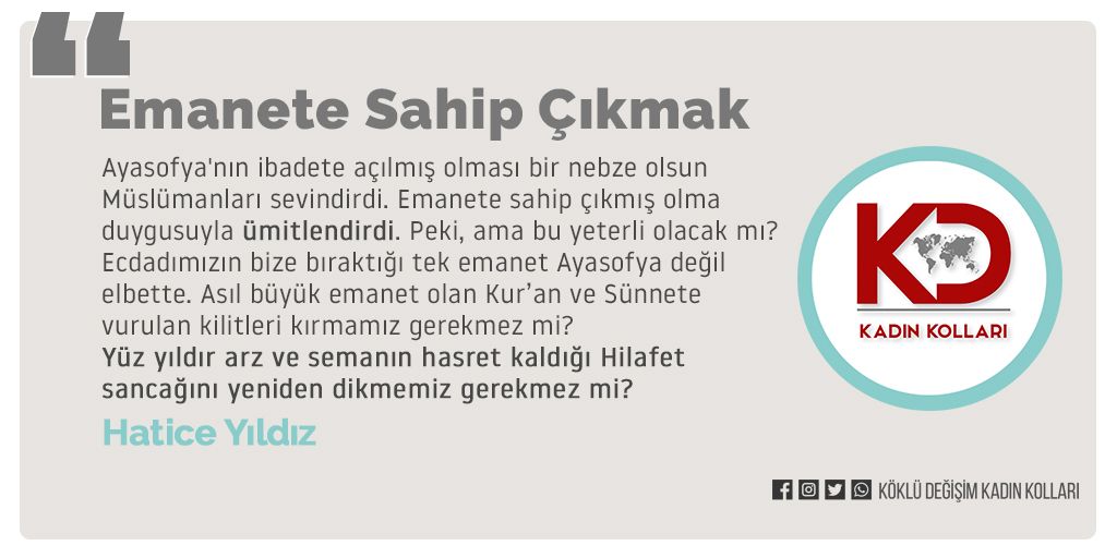 Emanete Sahip Çıkmak