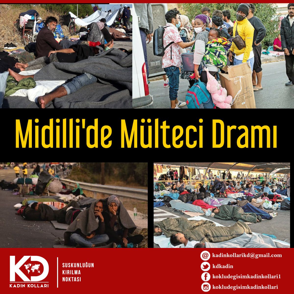 Midilli'de Mülteci Dramı