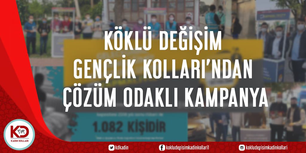 KÖKLÜ DEĞİŞİM GENÇLİK KOLLARI’NDAN ÇÖZÜM ODAKLI KAMPANYA