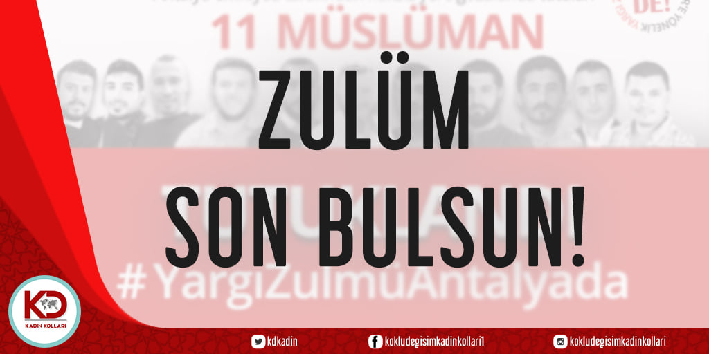 ZULÜM SON BULSUN!