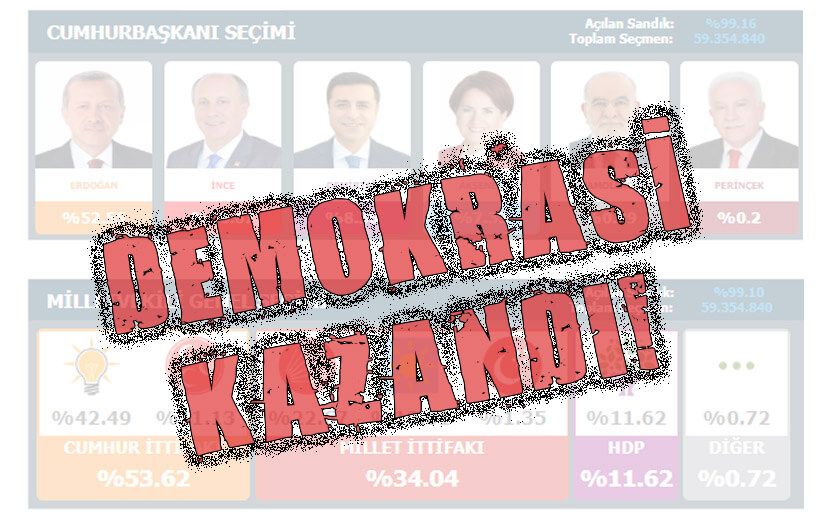 Erdoğan’dan Israrlı Demokrasi Vurgusu: Bu Seçimin Galibi Demokrasidir!
