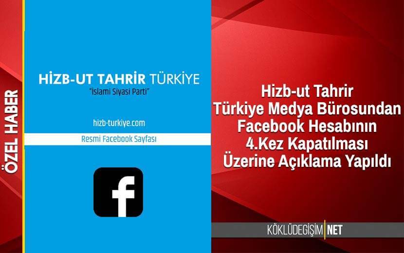 Facebook Hizb-ut Tahrir Türkiye Sayfasını Yine Kapattı
