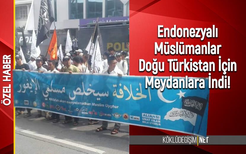 Endonezyalı Müslümanlar Uygurlu Kardeşleri İçin Meydanlarda!