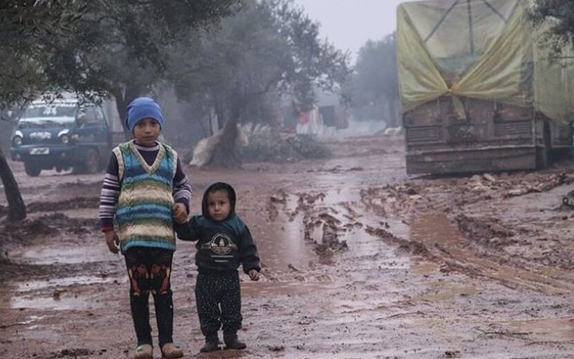 Suriyeli Mazlumların ‘Zorlu Kış Mücadelesi’