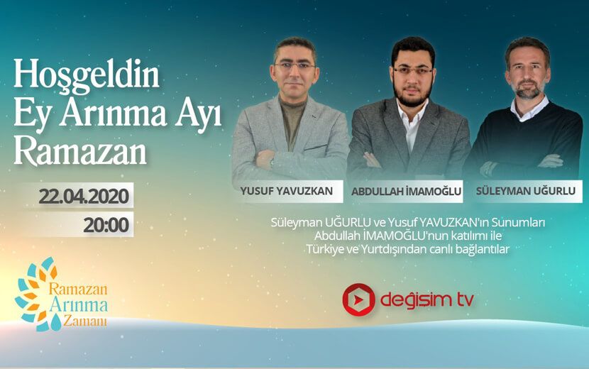Ramazan 1441’i “Hoşgeldin Arınma Ayı Ramazan” Programıyla Karşılıyoruz!