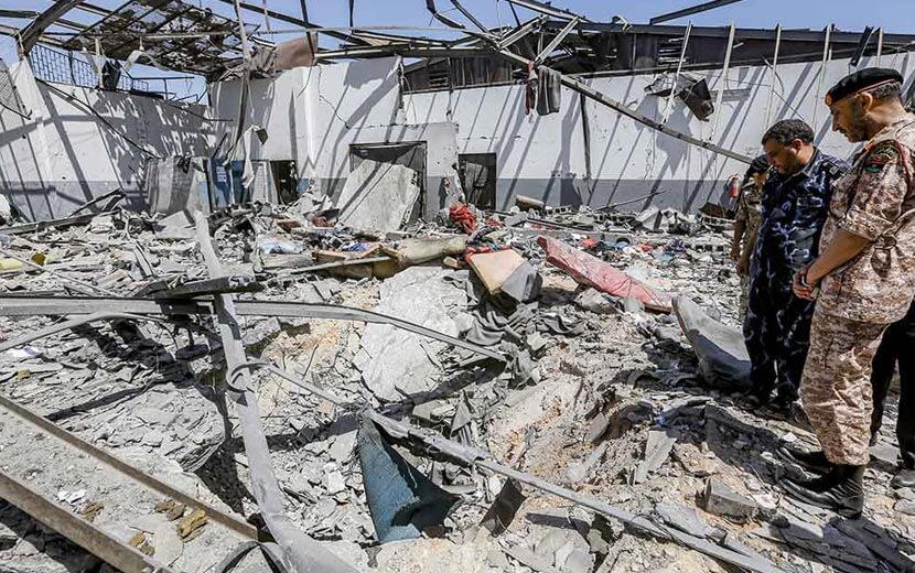 Trablus’ta Sığınma Merkezi Bombalandı: 7 Ölü