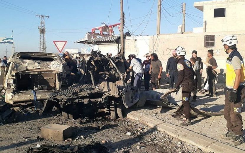 Azez’de Bomba Yüklü Araçla Saldırı
