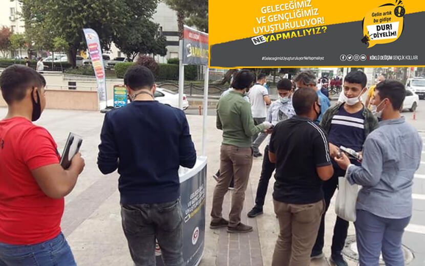 KD Gençlik Kolları’nın “Uyuşturucuyla Mücadele” Kampanyasına Yoğun Destek