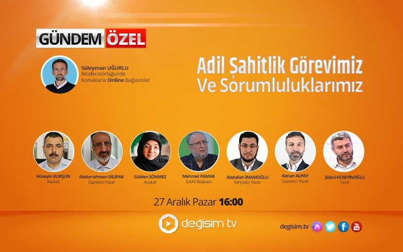 Gündem Özel Programı Değişim TV’de