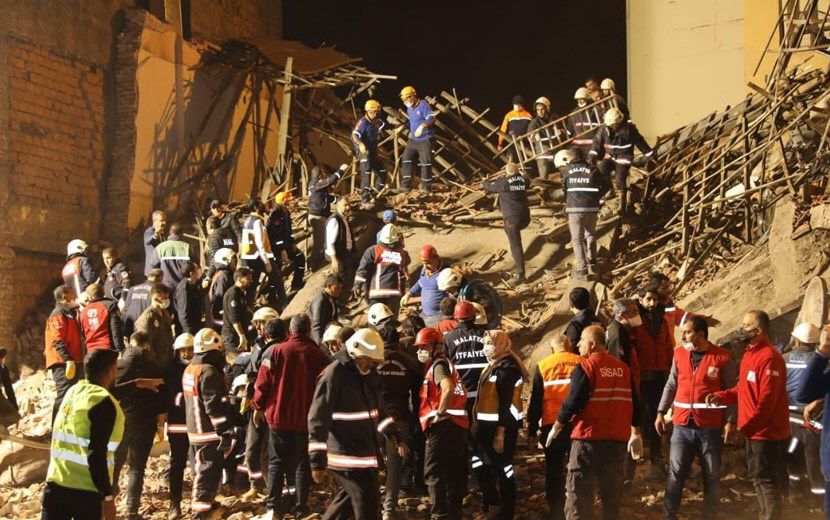 Malatya’daki Çöken Binada Arama İşlemi Sonlandırıldı