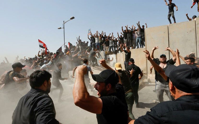 Sadr Yanlıları Bağdat’taki Yeşil Bölge’ye Yeniden Baskın Düzenledi