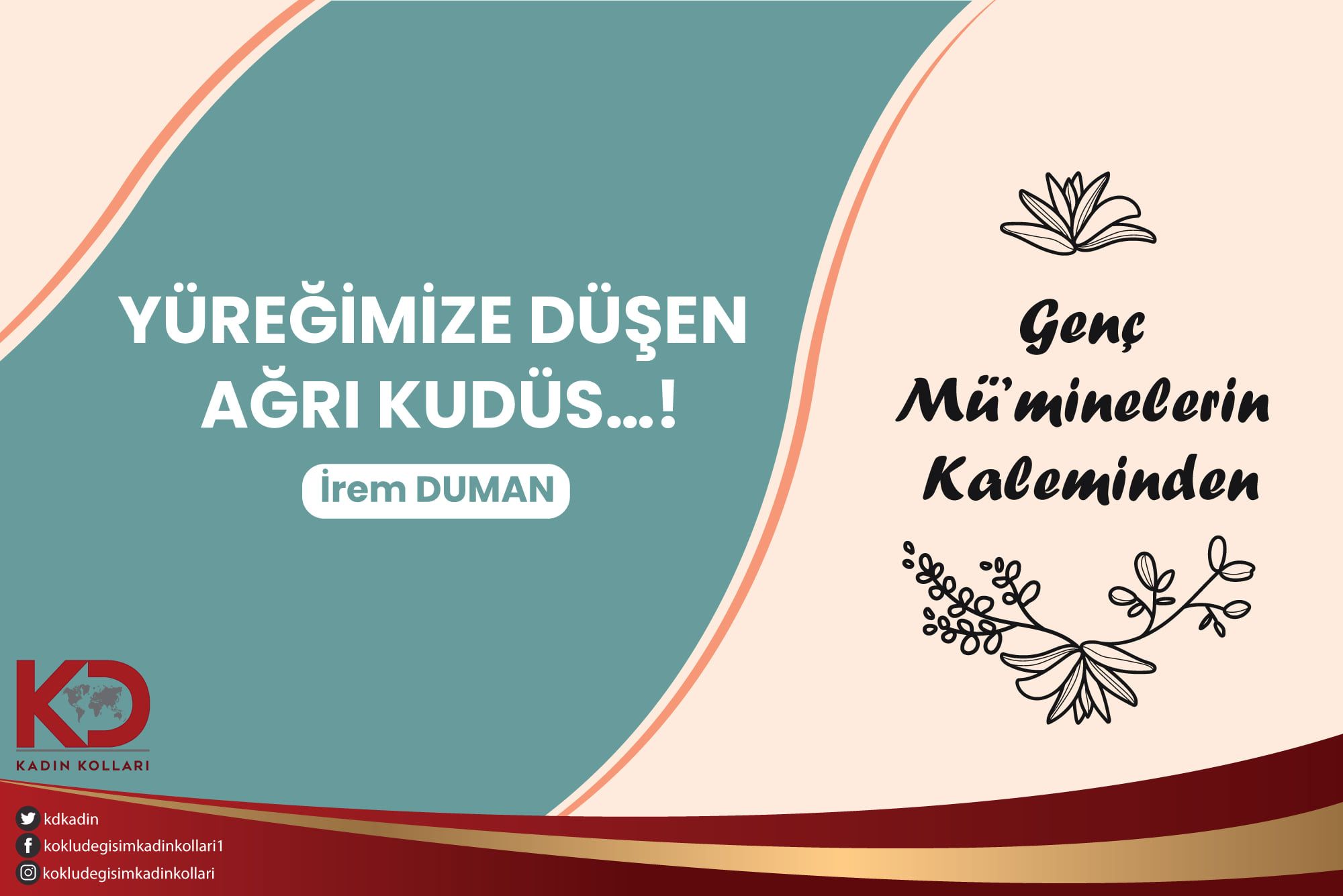 YÜREĞİMİZE DÜŞEN AĞRI KUDÜS…!