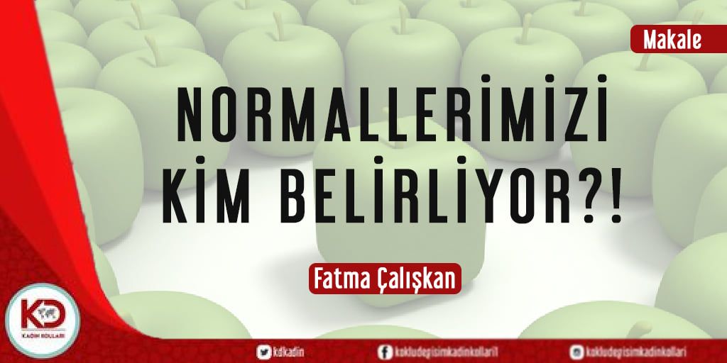 NORMALLERİMİZİ KİM BELİRLİYOR?