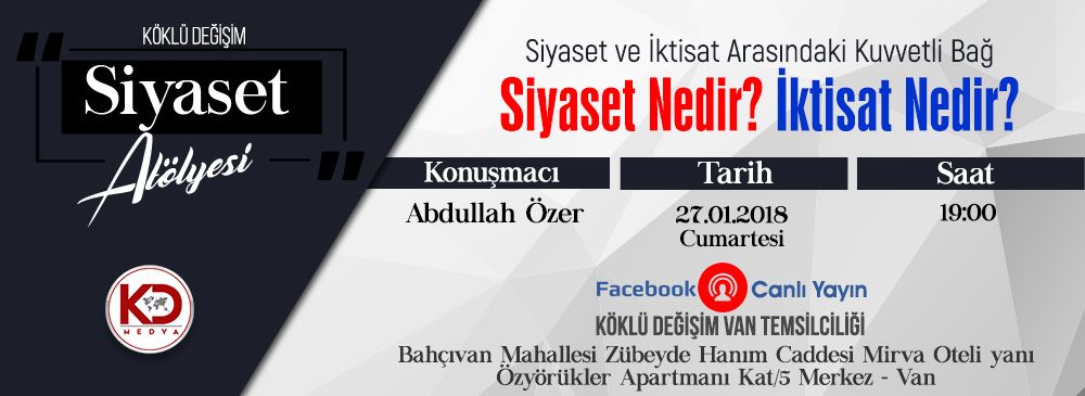 Köklü Değişim Medya Siyaset Atölyesi 2. Dönem Çalışması Van Semineriyle Devam Ediyor