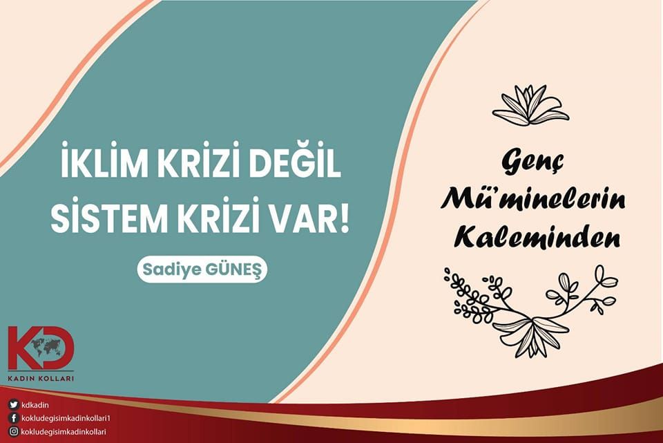 İKLİM KRİZİ DEĞİL SİSTEM KRİZİ VAR!