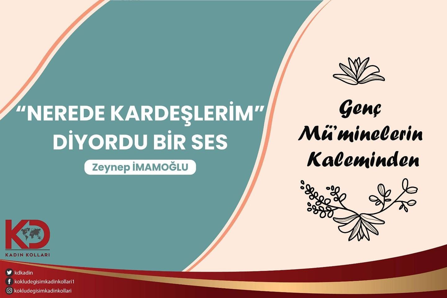 “NEREDE KARDEŞLERİM” DİYORDU BİR SES