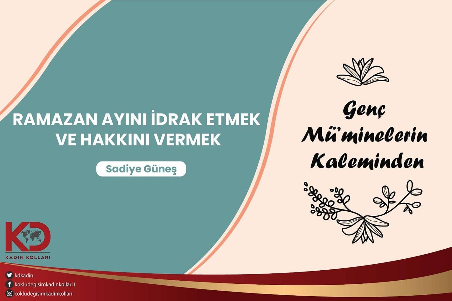 RAMAZAN AYINI İDRAK ETMEK VE HAKKINI VERMEK