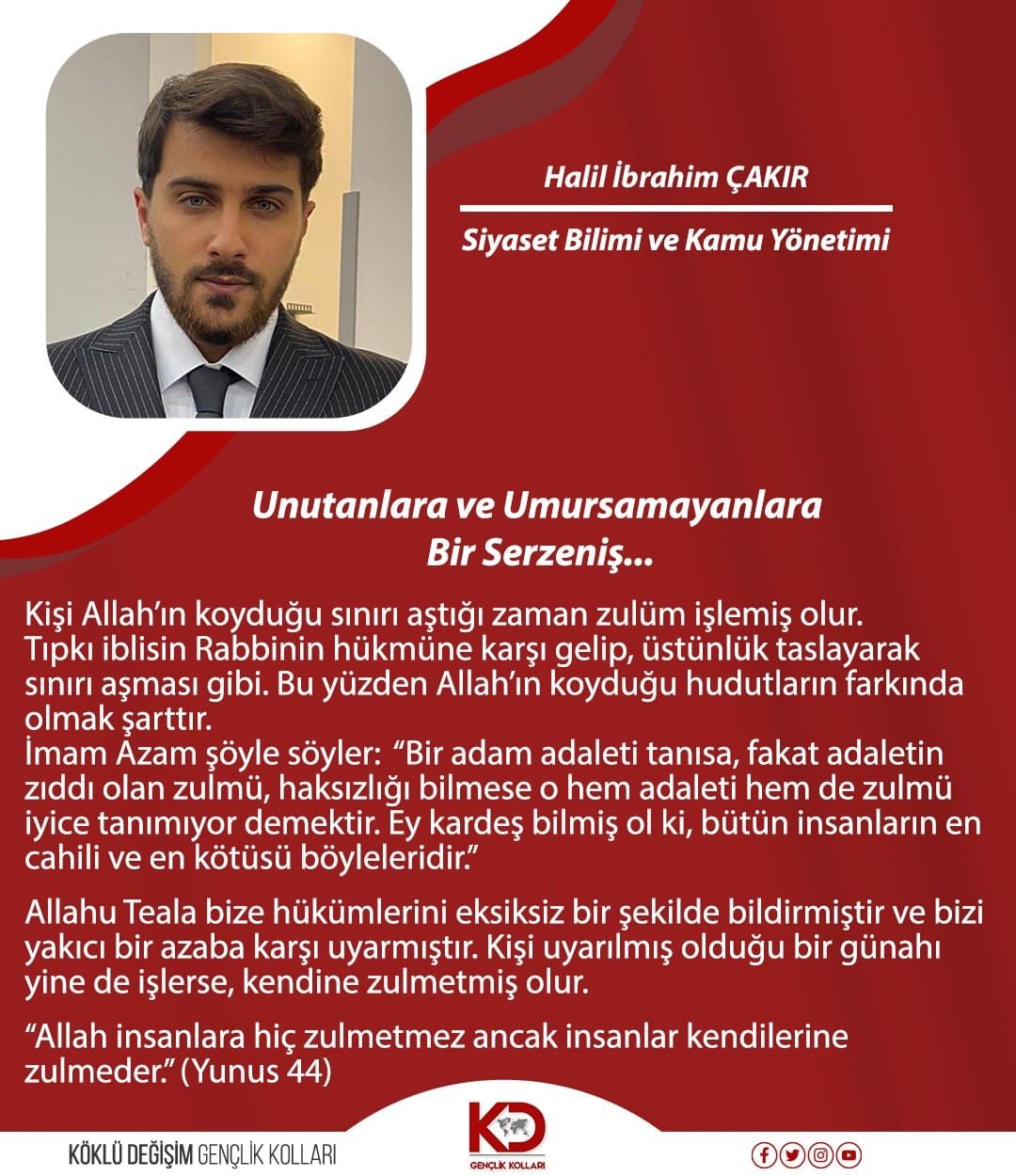 Unutanlara ve Umursamayanlara Bir Serzeniş...