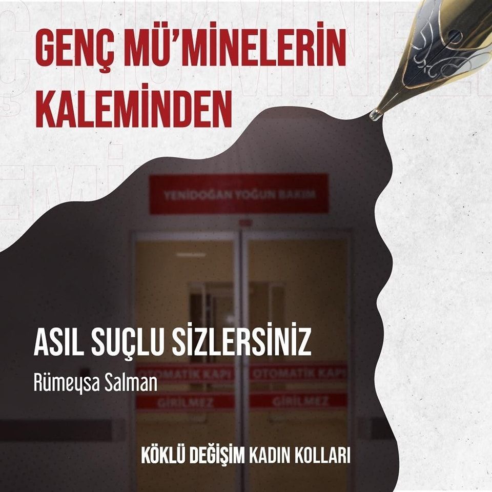 ASIL SUÇLU SİZLERSİNİZ