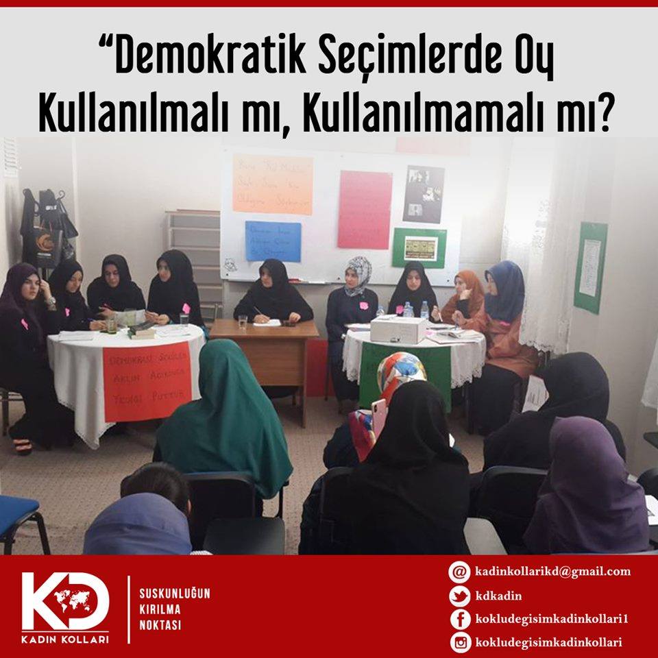 "Demokratik seçimlere katılmalı mıyız? Katılmamalı mıyız?"