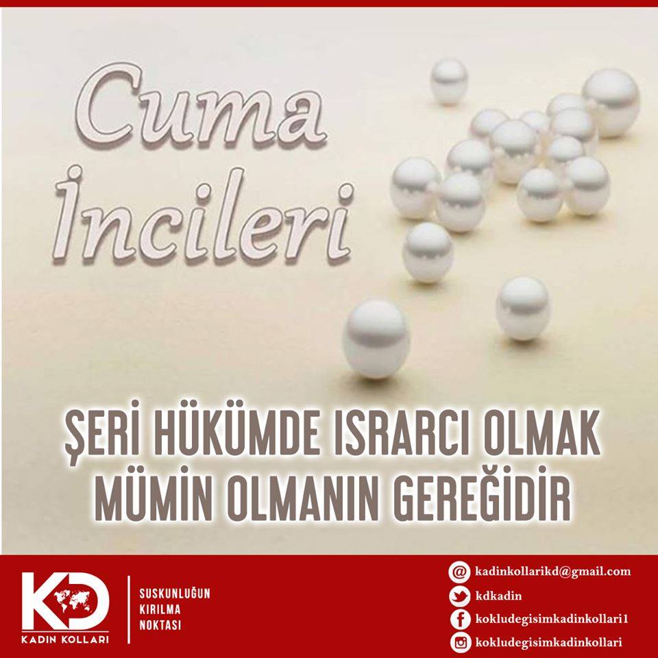 ŞERİ HÜKÜMDE ISRARCI OLMAK MÜMİN OLMANIN GEREĞİDİR!