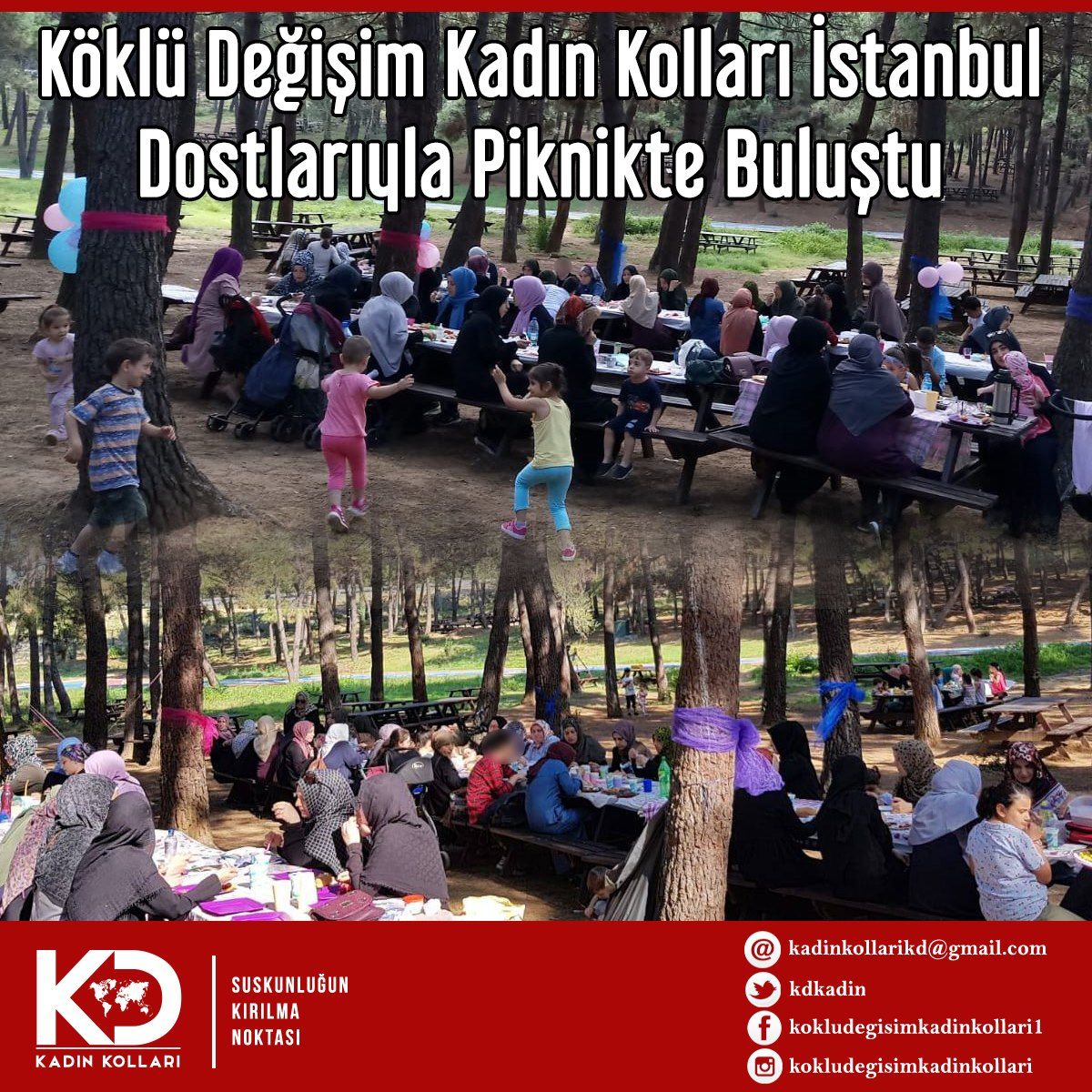 Köklü Değişim Kadın Kolları İstanbul Dostlarıyla Piknikte Buluştu