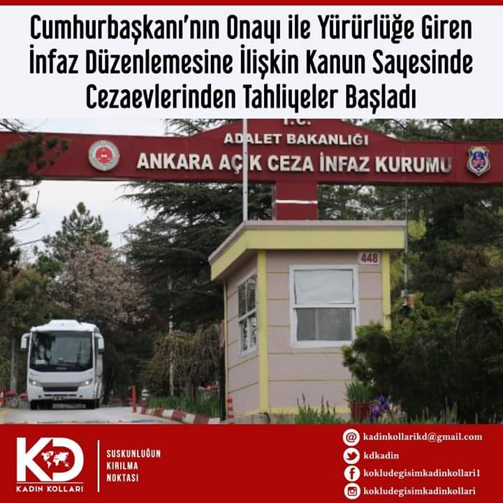 Cumhurbaşkanı’nın Onayı ile Yürürlüğe Giren İnfaz Düzenlemesine İlişkin Kanun Sayesinde Cezaevlerinden Tahliyeler Başladı