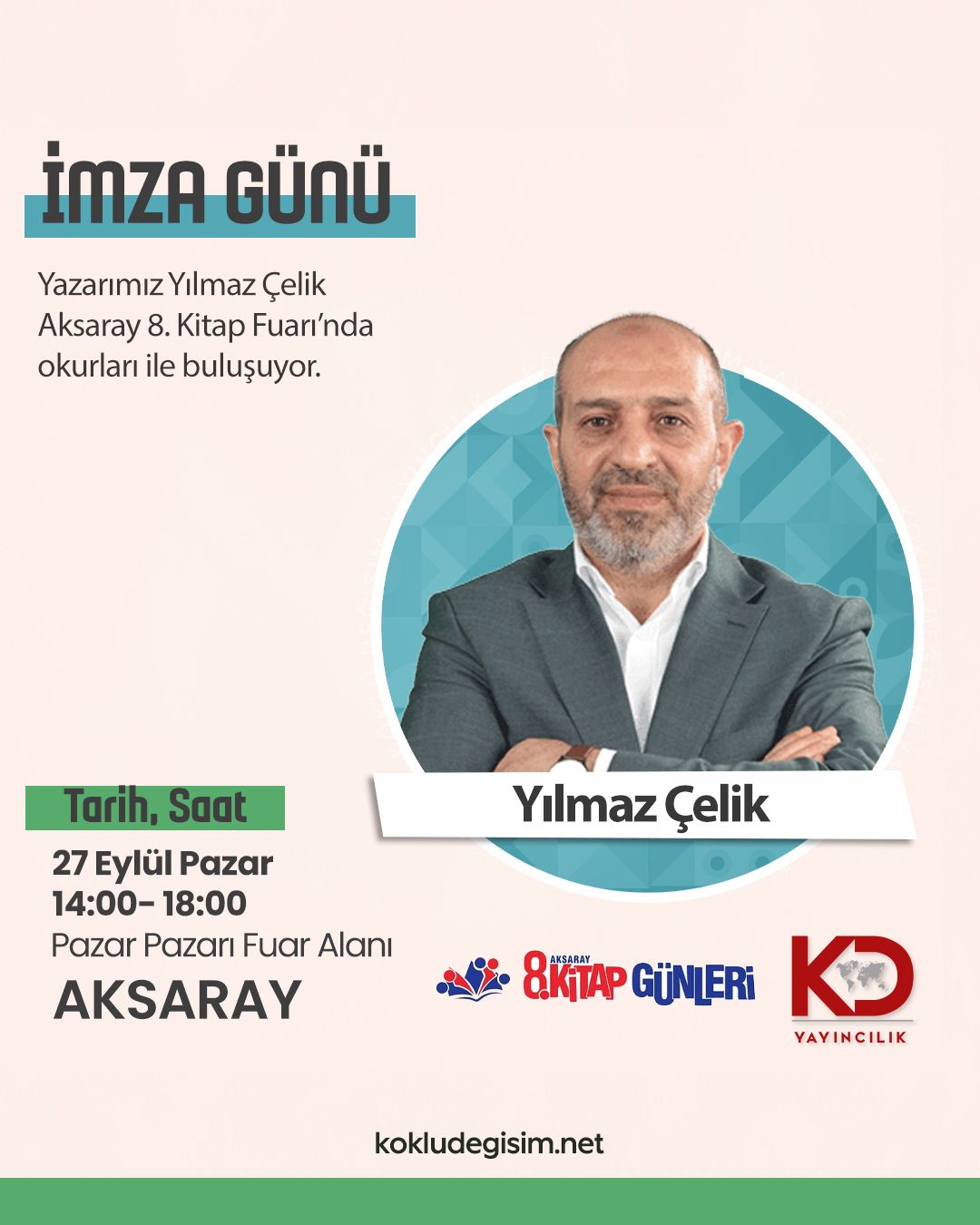Aksaray kitap fuarı 2026 imza duyuru yılmaz çelik.jpg