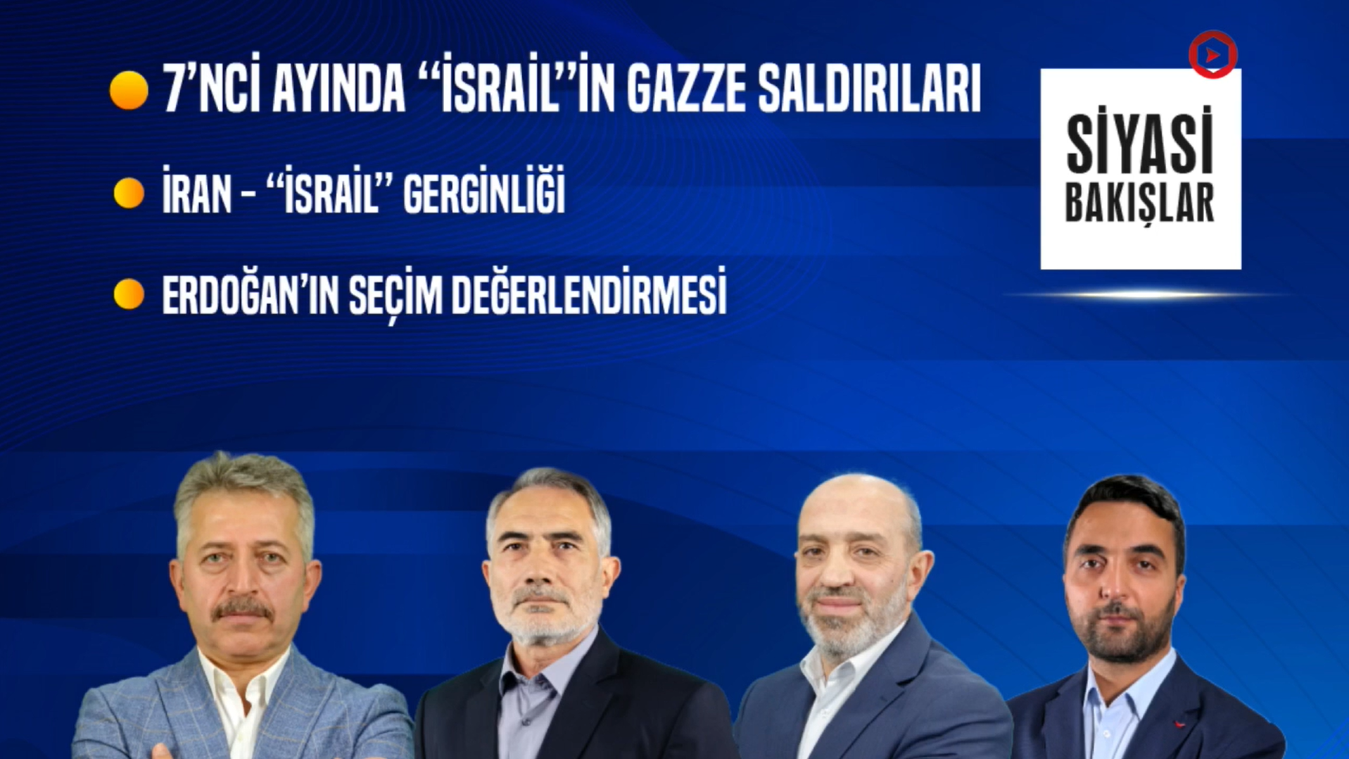 7’nci Ayında Gazze Saldırıları, İran-“İsrail” Gerginliği, Erdoğan’ın Seçim Değerlendirmesi