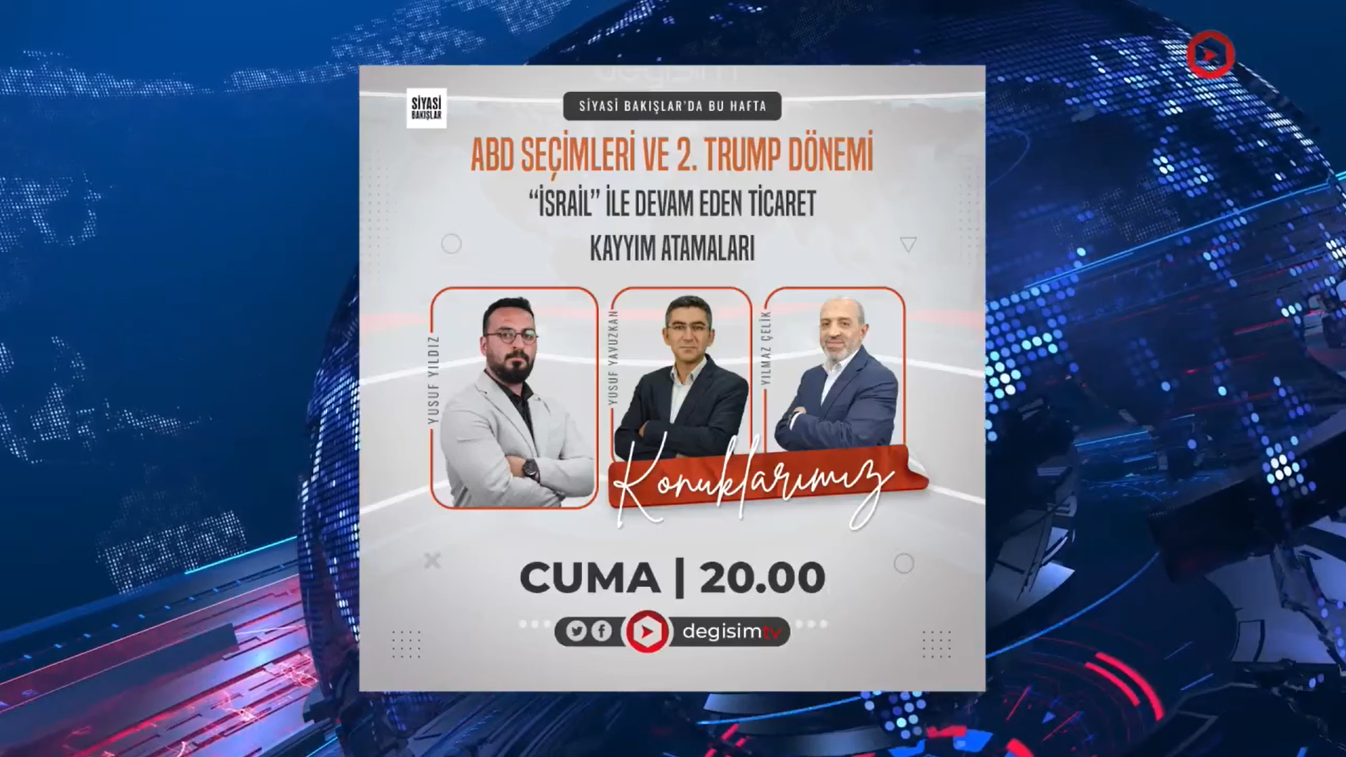 ABD Seçimleri ve 2. #Trump Dönemi | “İsrail” ile Devam Eden Ticaret | #Kayyım Atamaları