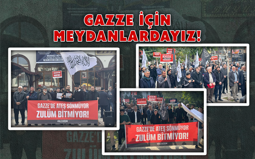 Köklü Değişim, Gazze İçin 3 İlde Meydanlara İndi  