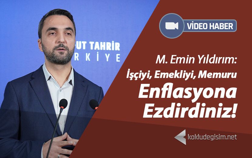 İşçiyi, Emekliyi, Memuru Enflasyona Ezdirdiniz!