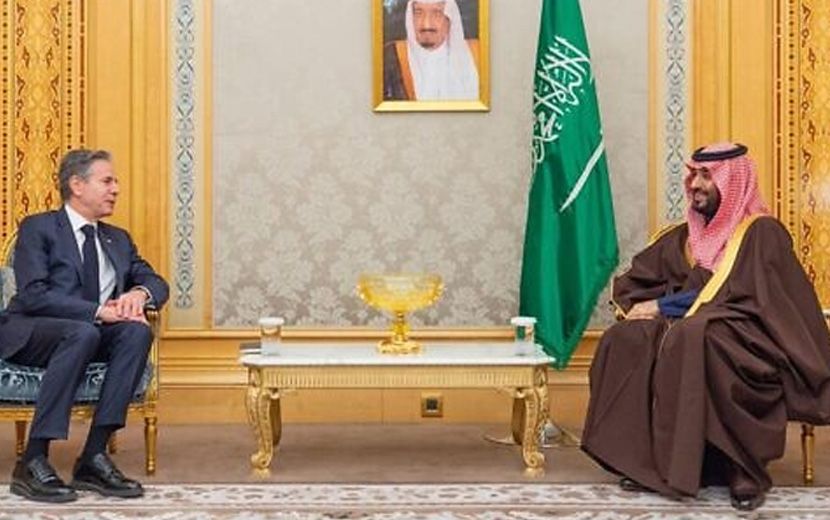 Blinken, Riyad’da Muhammed Bin Selman’la Görüştü