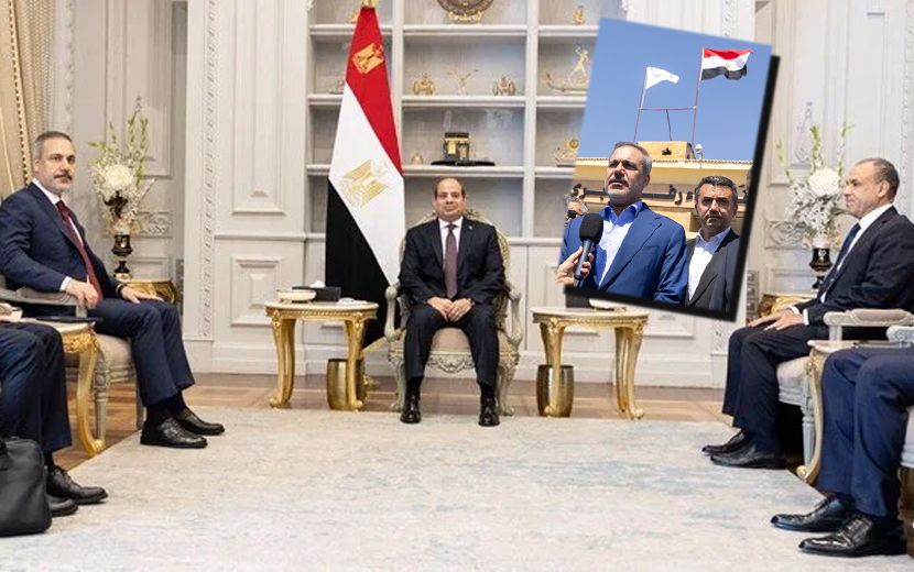 Diktatör Sisi ile Görüşen Fidan, Türkiye'nin Filistin'in Yanında Duracağından Bahsetti