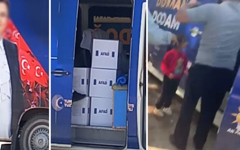 Seçim Aracında AFAD Kolisi Çıkan Yanık: “Art Niyet Yok”