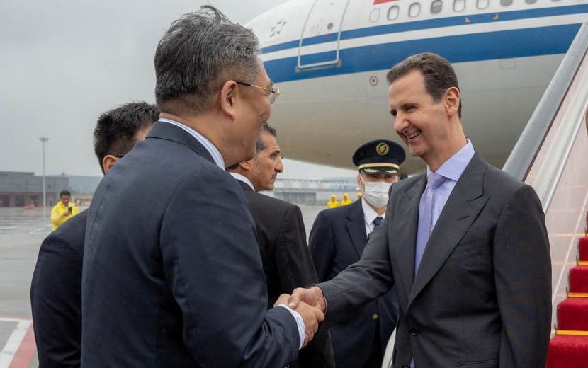 Suriye Diktatörü Esed, Çin’de Törenle Karşılandı