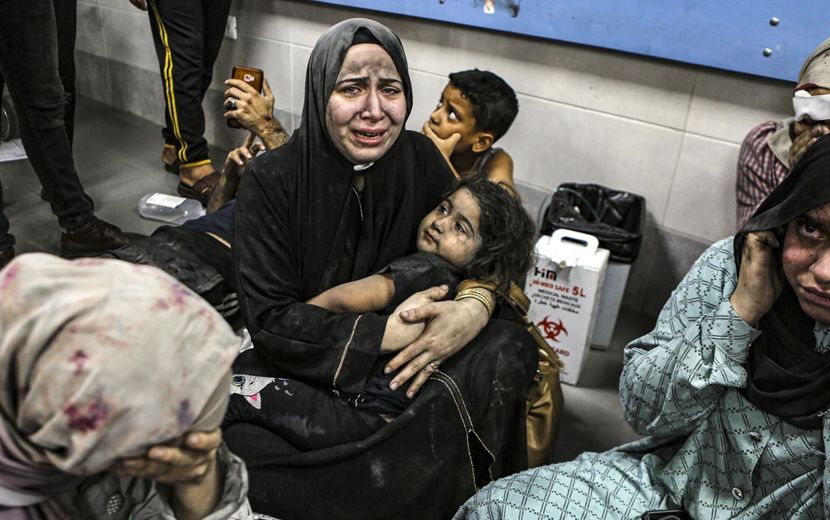 Terörist “İsrail”in Hastane Katliamında Yüzlerce Müslüman Hayatını Kaybetti