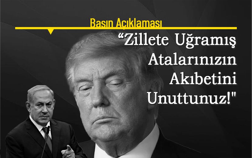 Hizb-ut Tahrir’den Basın Açıklaması: “Ey Trump ve Uşağı Netanyahu!” 