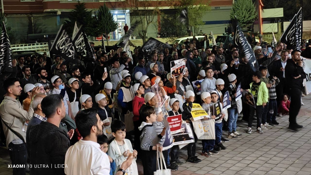 Ergani'de “Ramazan Gazze İçin Birlik Zamanı” teması adı altında çocuklar ile bir araya geldik