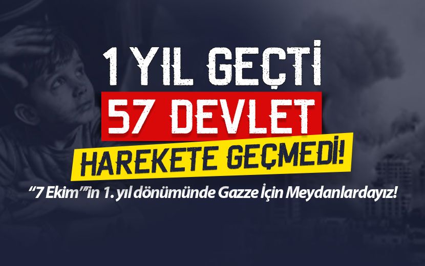 Köklü Değişim, Gazze’deki Soykırımın 1. Yıldönümünde Meydanlarda