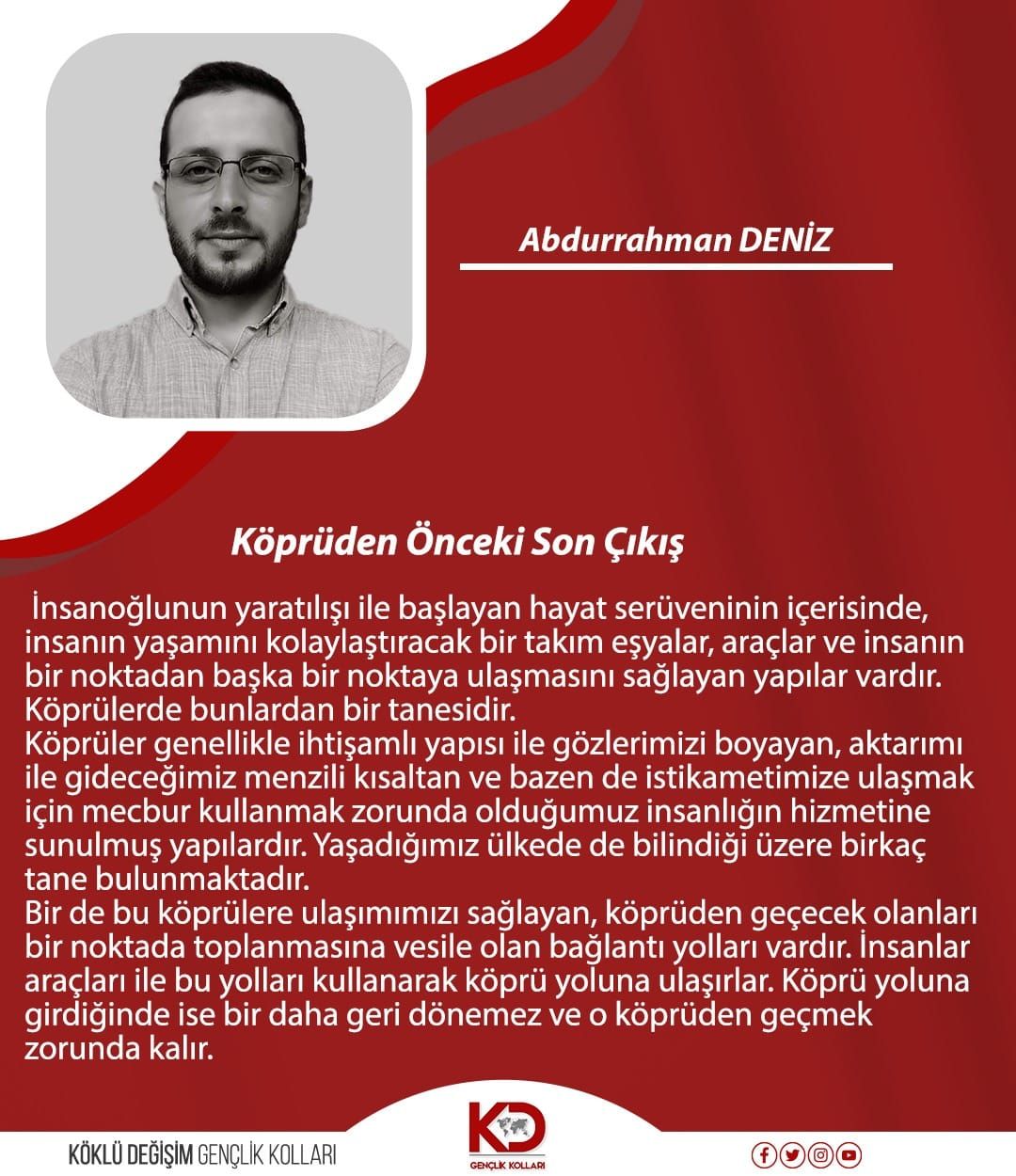 Köprüden Önceki Son Çıkış